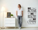 Be Active Quotes Wall Decal Motivational Vinyl Art Stickers
